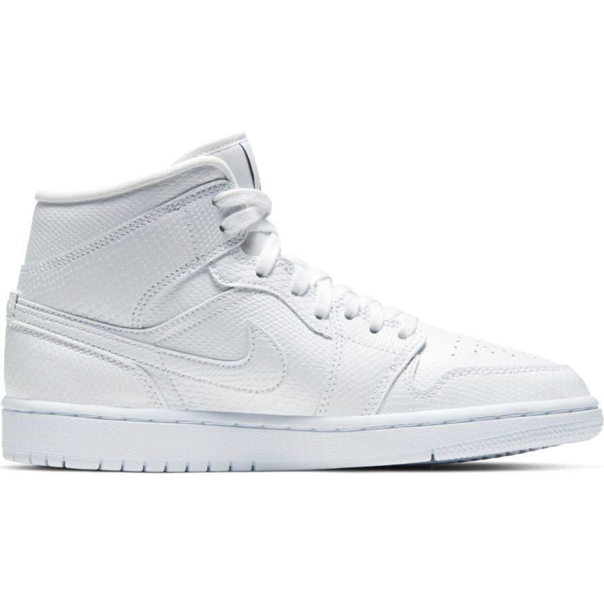 Air Jordan 1 Mid White Snakeskin (W) 2/7