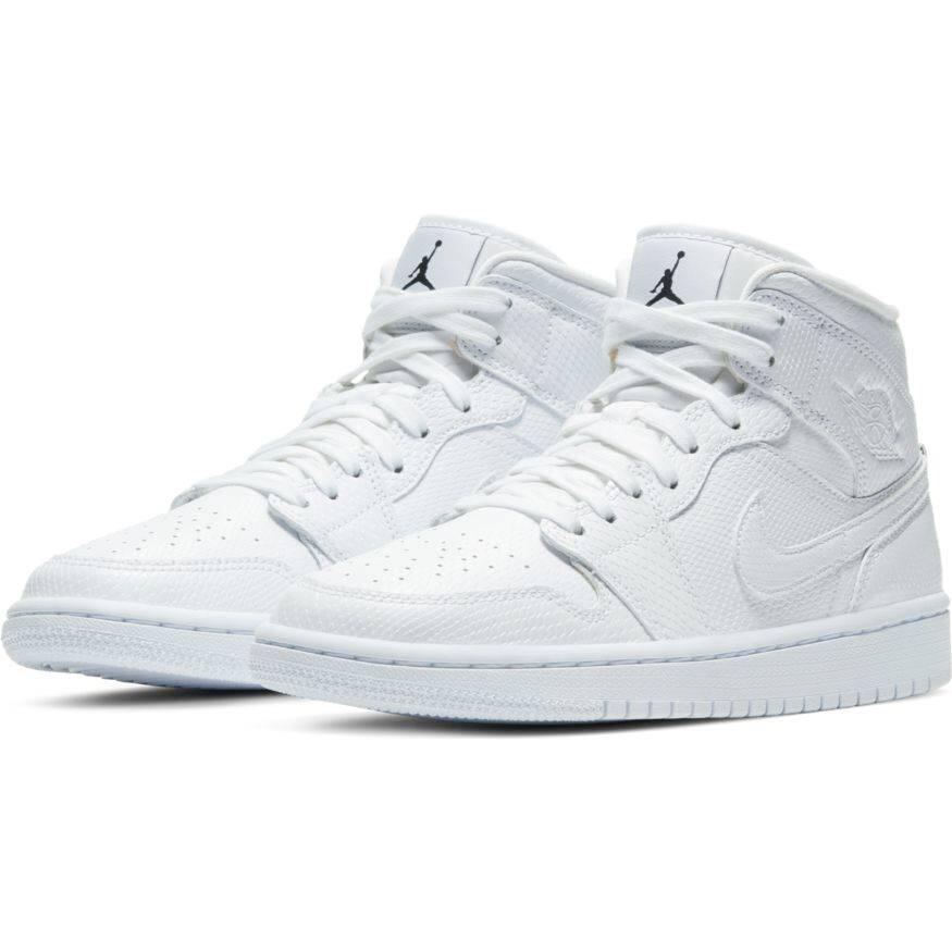 Air Jordan 1 Mid White Snakeskin (W) 5/7