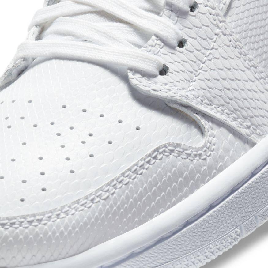 Air Jordan 1 Mid White Snakeskin (W) 7/7
