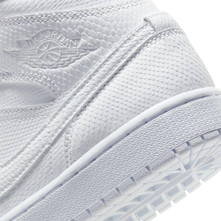 Air Jordan 1 Mid White Snakeskin (W) 3/7