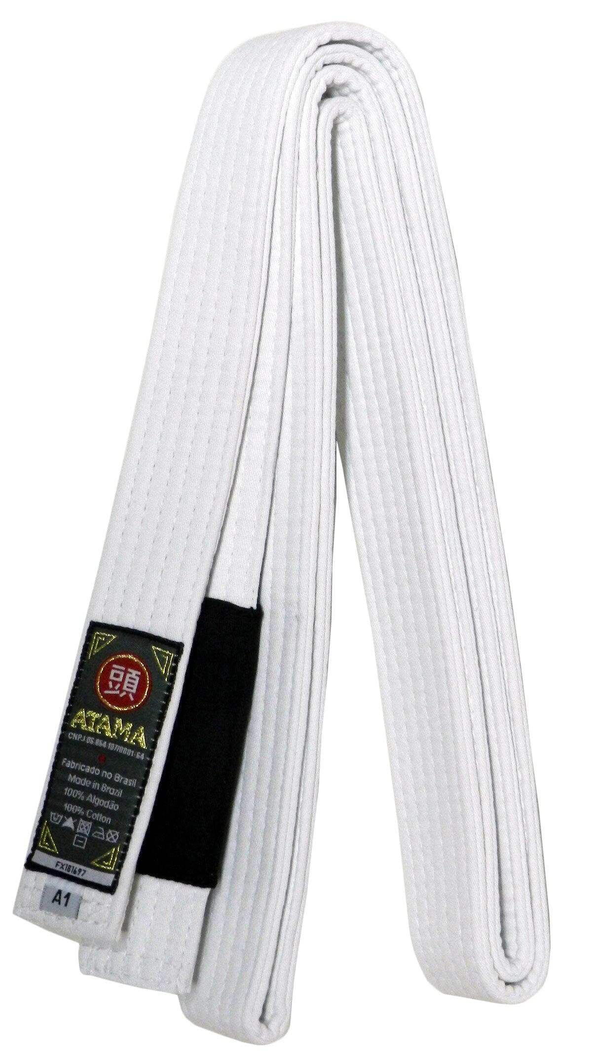 ATAMA Faixa Jiu Jitsu Brasileiro Branca