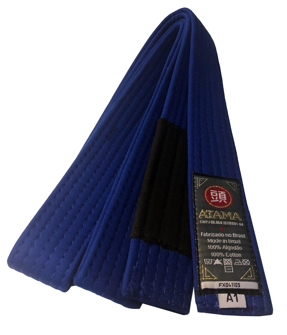 Faixa Jiu Jitsu Brasileiro Azul Escuro 3/3
