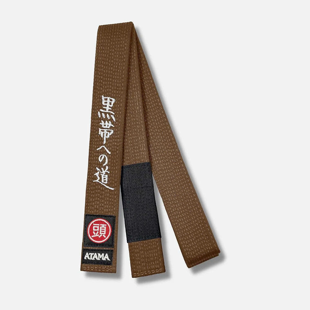 Faixa atama de jjb premium marrom