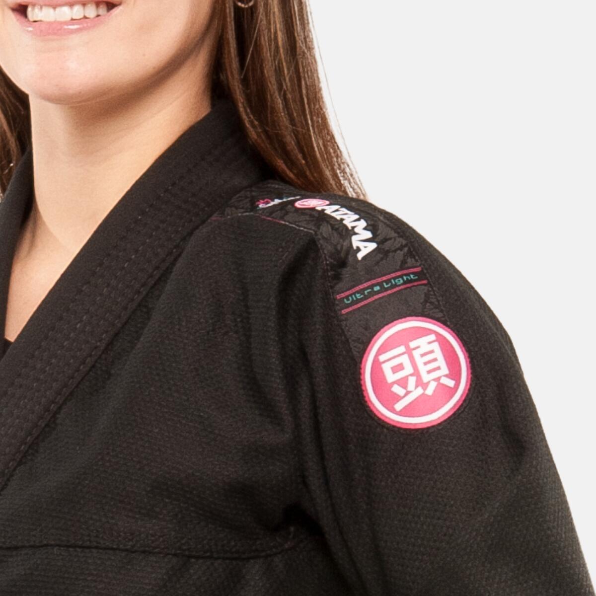 Kimono De Jjb Atama Ultra Light Mulher Preto 4/7