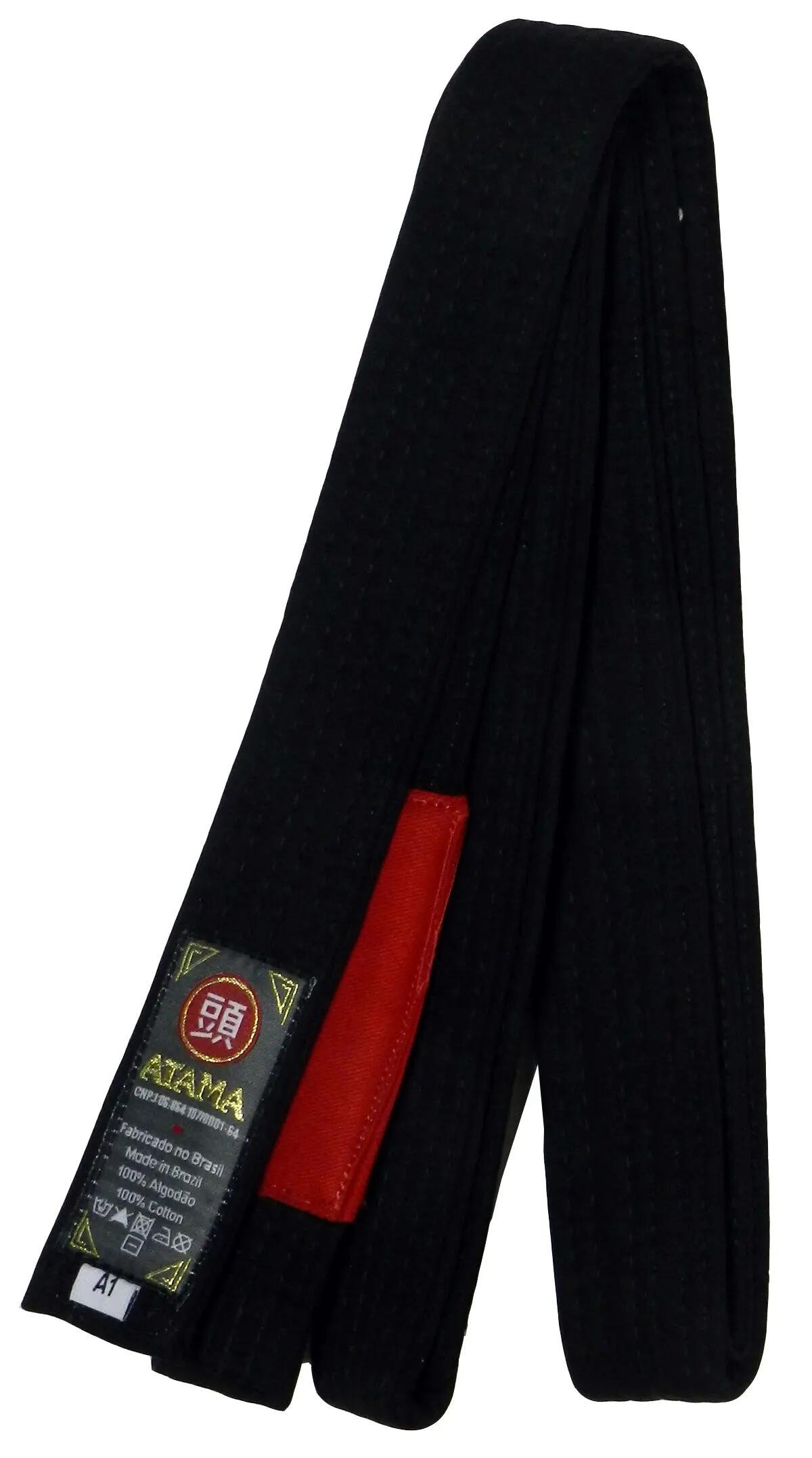 Cinto Quimono Jiu-Jitsu Atama Preto A1 2/3