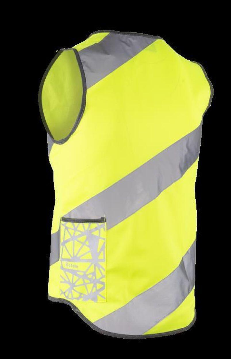 Gilet rifrangente Wowow Roadie giallo fluo, taglie S-XXXL. 5/5