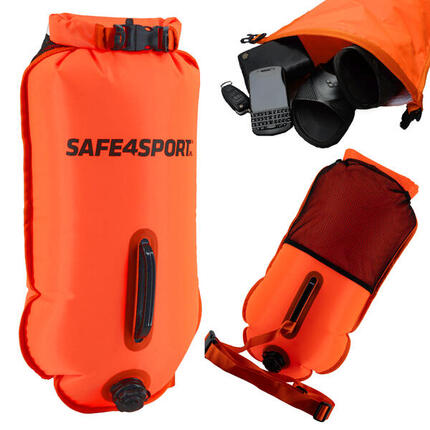 MasterSwimmer Active 28L Schwimmboje Drybag + Außentasche