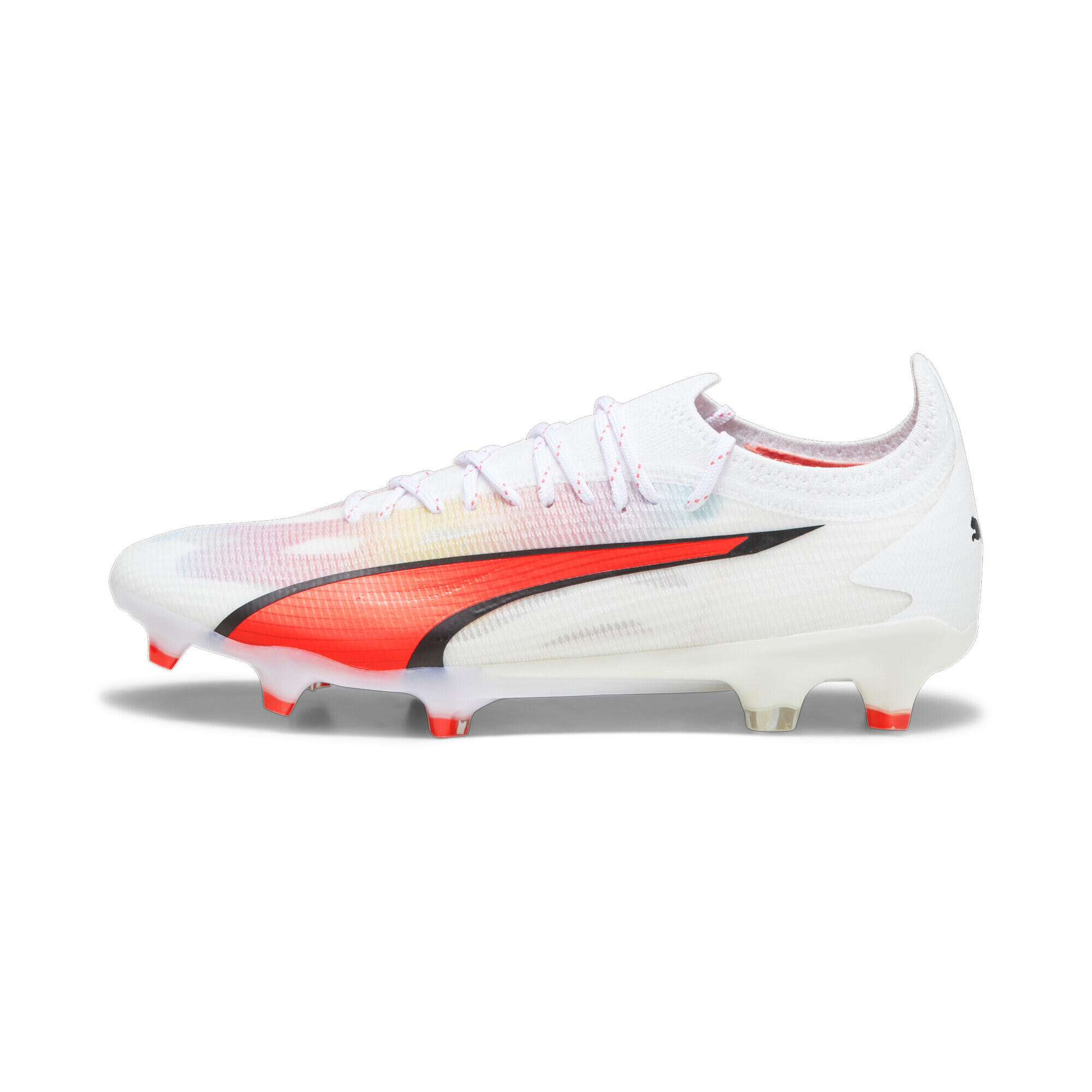 Scarpe da calcio ULTRA ULTIMATE FG/AG da donna PUMA White Black Fire Orchid Red 5/7