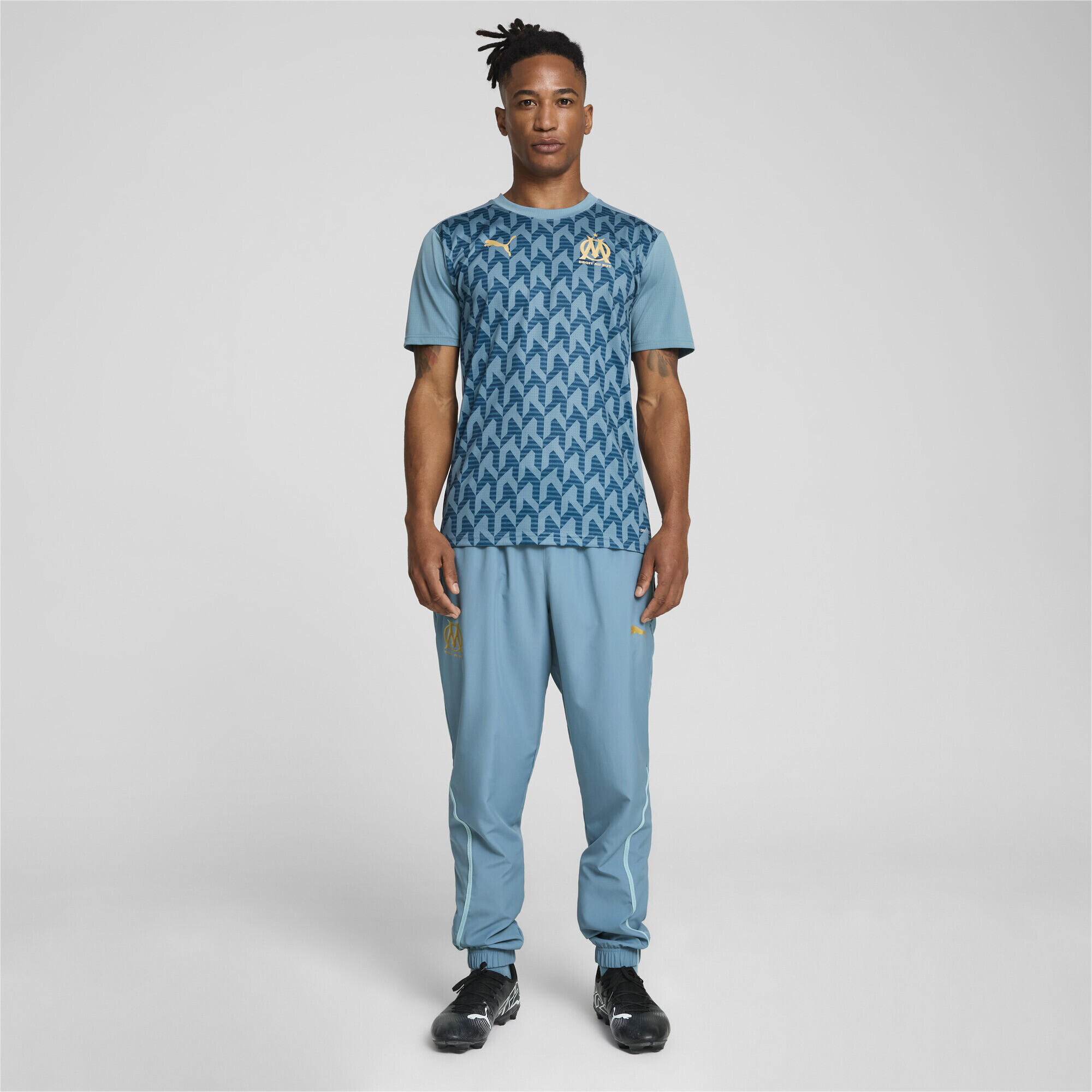 Pantalon tissé d’avant-match Olympique de Marseille Homme PUMA 2/7