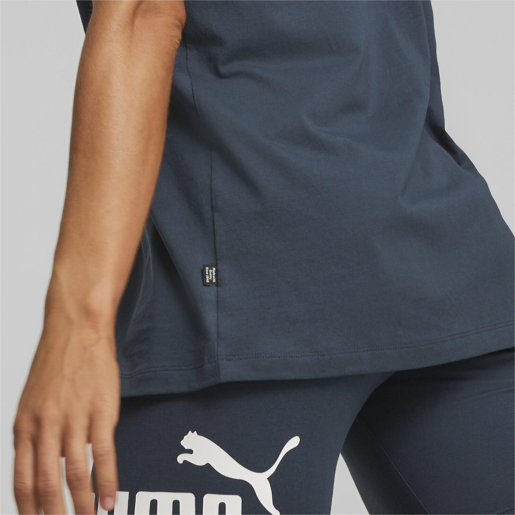 T-shirt boyfriend Essentials Logo femme PUMA Dark Night Blue 3/6