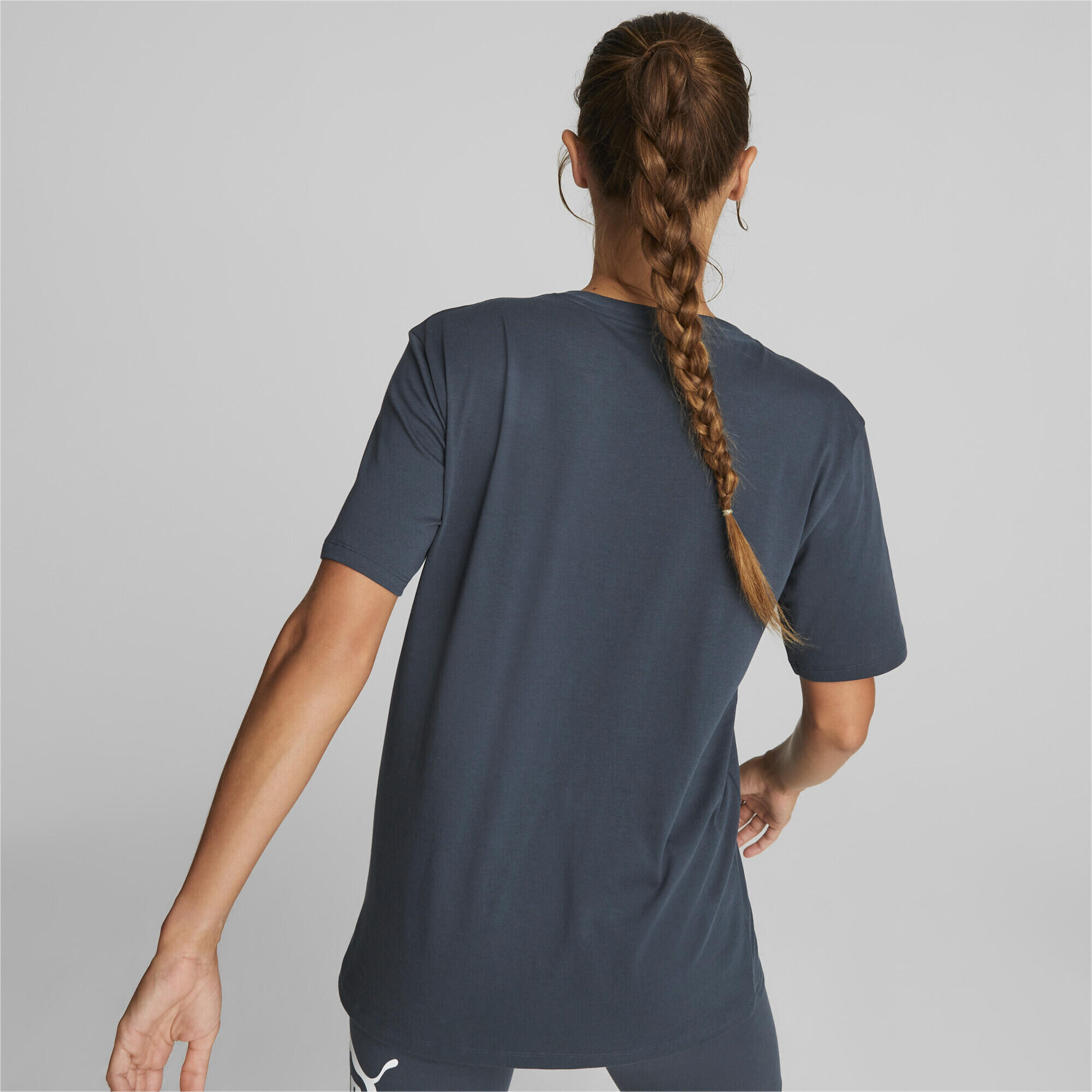 T-shirt boyfriend Essentials Logo femme PUMA Dark Night Blue 4/6