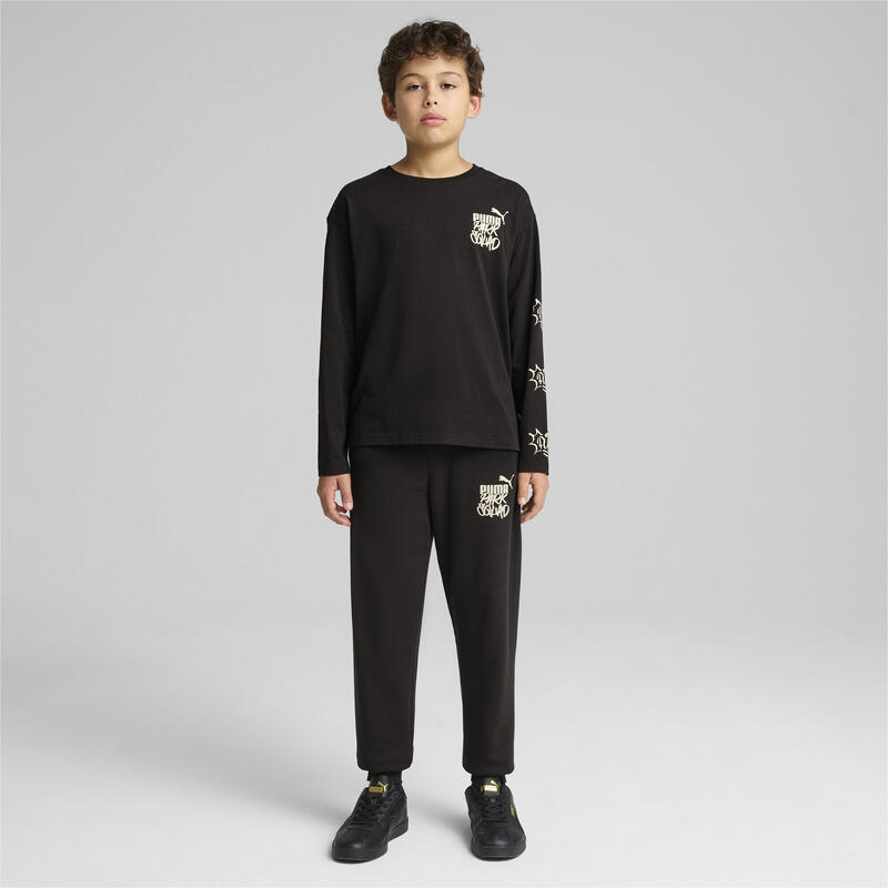 T-shirt à manches longues ESS+ MID 90s Enfant et Adolescent PUMA Black