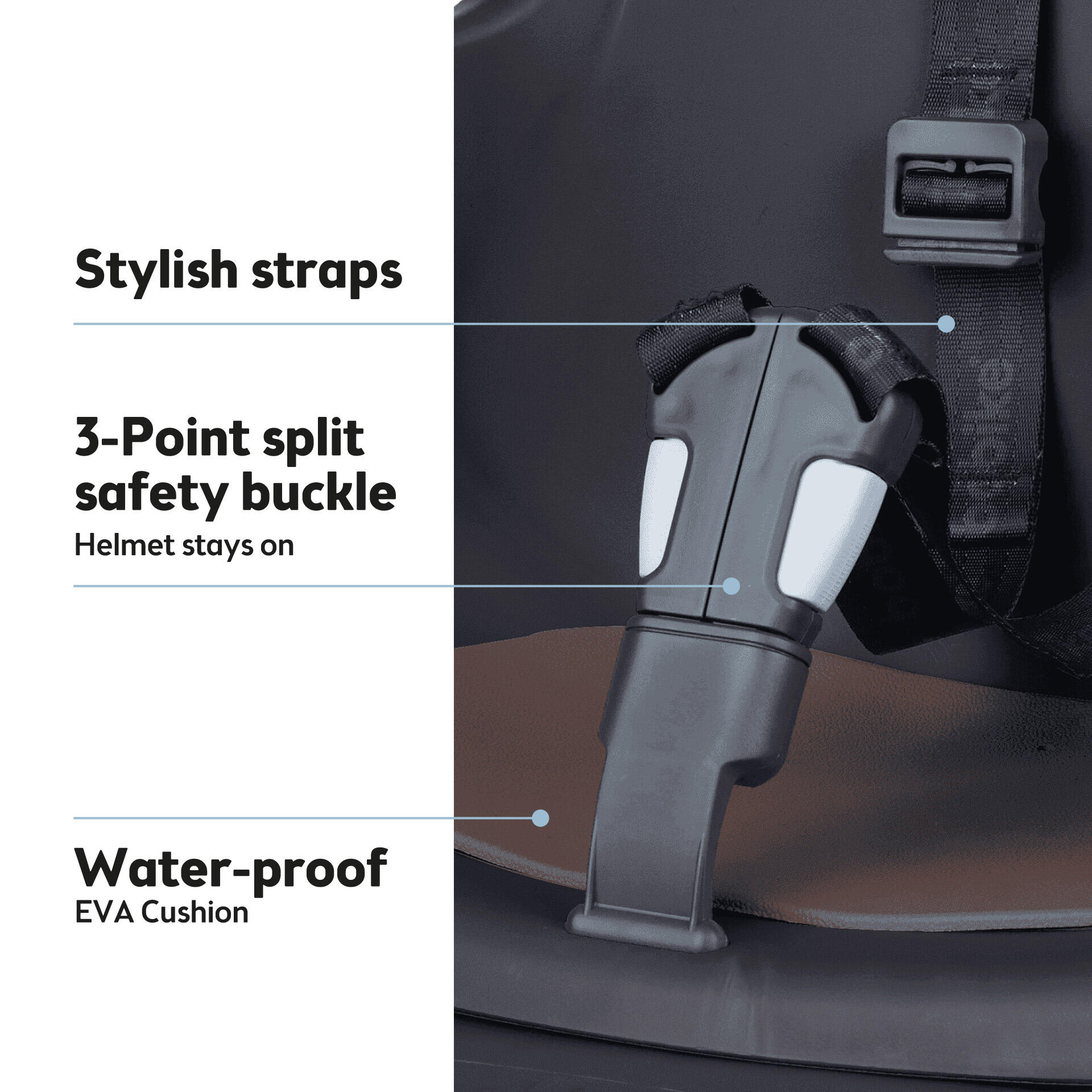 Siège Enfant Vélo Arrière Sur Cadre & Porta-Bagages Éco 3/9