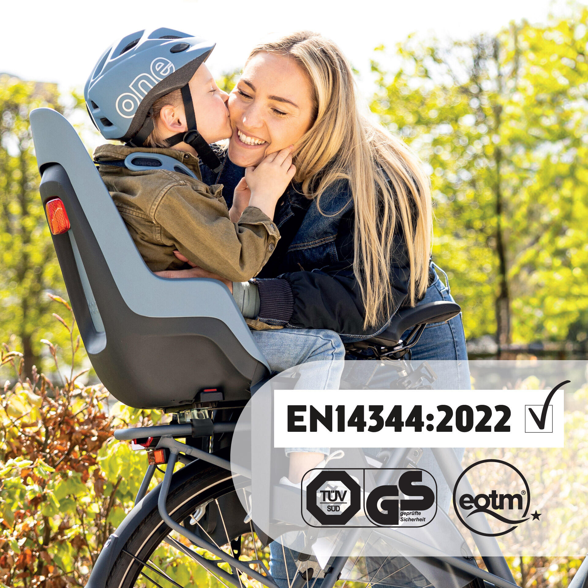 Seggiolino Posteriore Bambini Bicicletta Portapacchi ONE E-BD Blu Cittadella 7/9