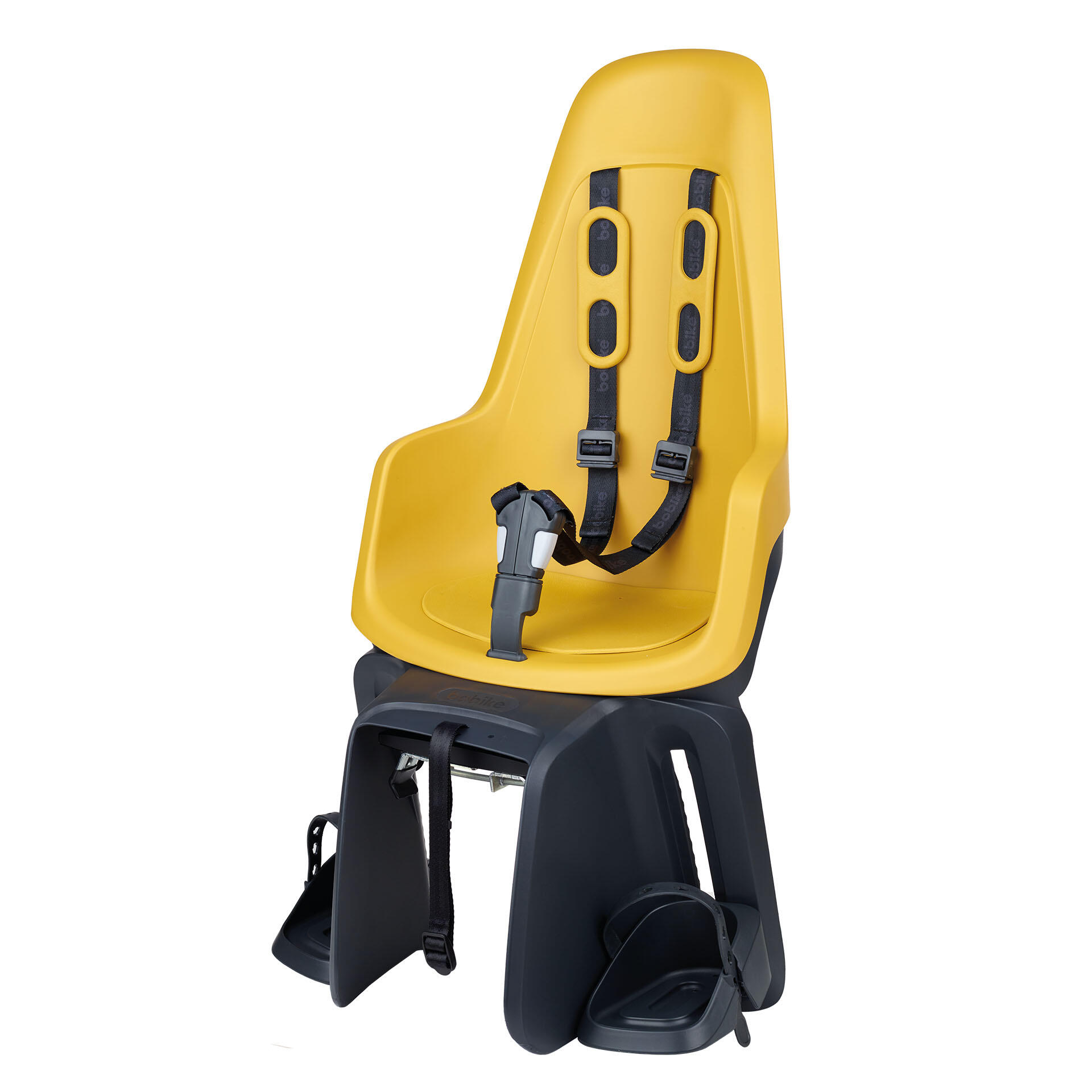 BOBIKE Fahrradkindersitz Hinten Gepäckträger ONE E-BD Senfgelb