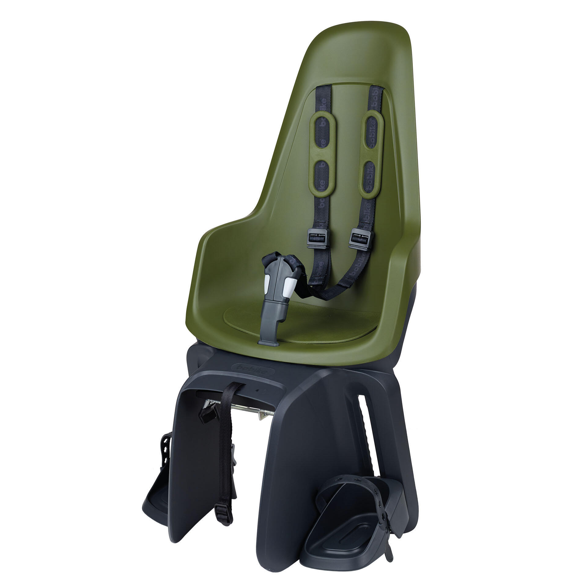 BOBIKE Fahrradkindersitz Hinten Gepäckträger ONE E-BD Olivgrün
