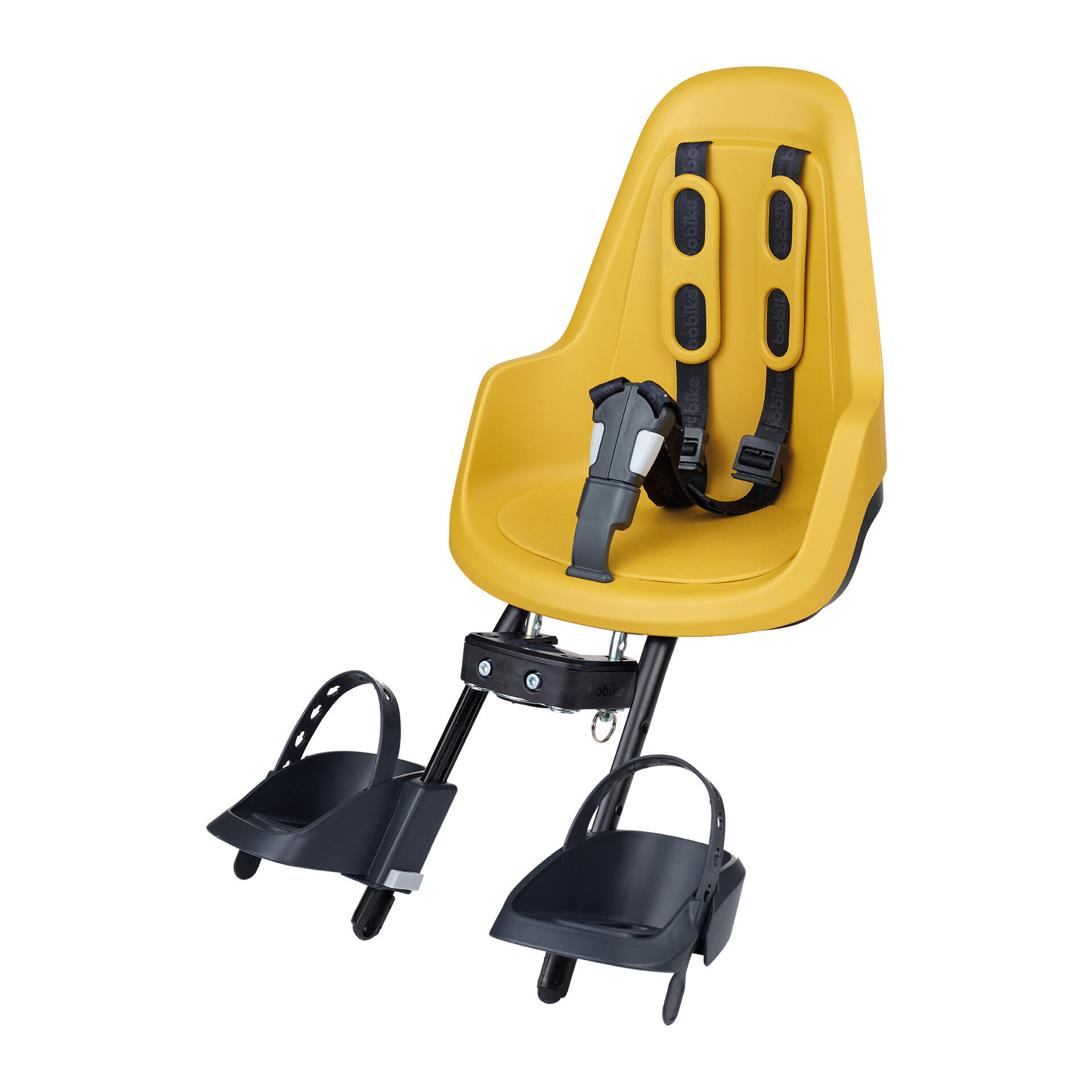 Bobike - Siège Vélo Avant Pour Enfant One Jaune Moutarde - Siège Vélo Enfant - Jaune|marron - Taille Unique - Decathlon