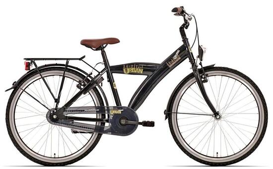 Bikefun 24 inch Urban Fiets | Nexus-3 | Zwart