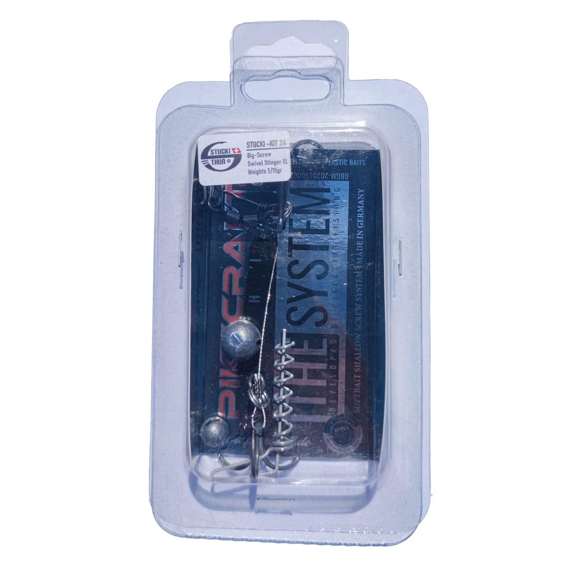 PIKECRAFT Stucki Kit RealRider 24cm - Big-Screw Swivel Stinger XL 5/15 g - 1 pcs