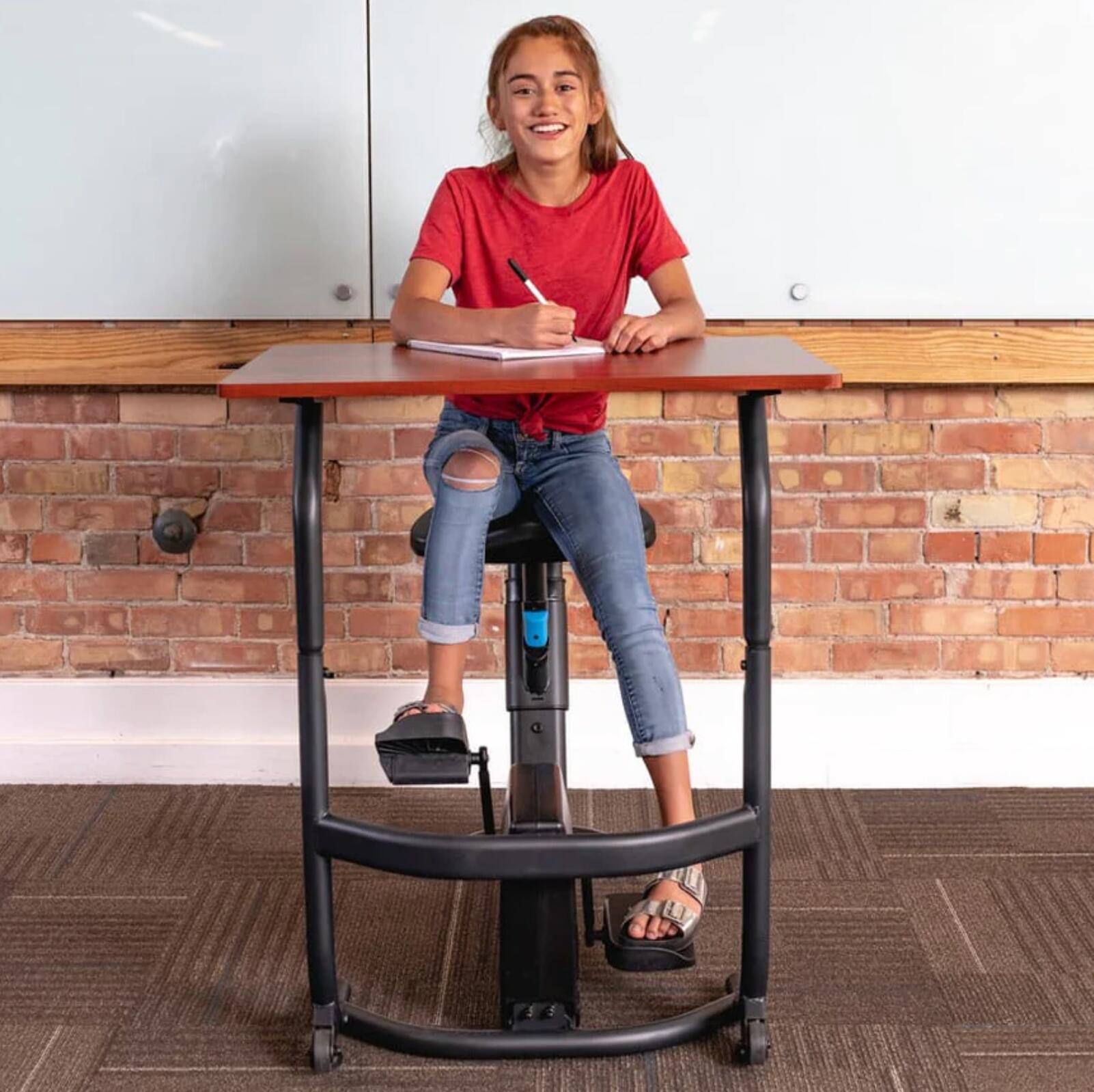 LifeSpan - Deskbike - 119x79x104 cm - Steel - For Kids - Cherry 3/4