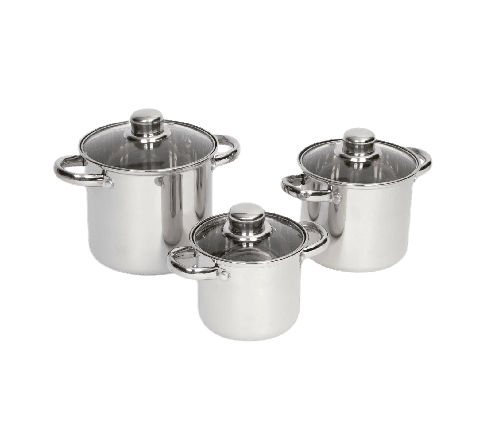 Batterie de cuisine - Royal Plus - 3 Pièces - RVS 1/2