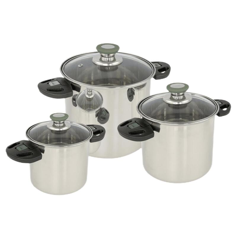 Bo-Camp - Batería de cocina - Elegance Compact 3 - 3 Piezas