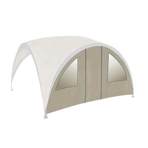 Partytent Zijwand Met Raam En Deur Partytentaccessoires Beige 2/2