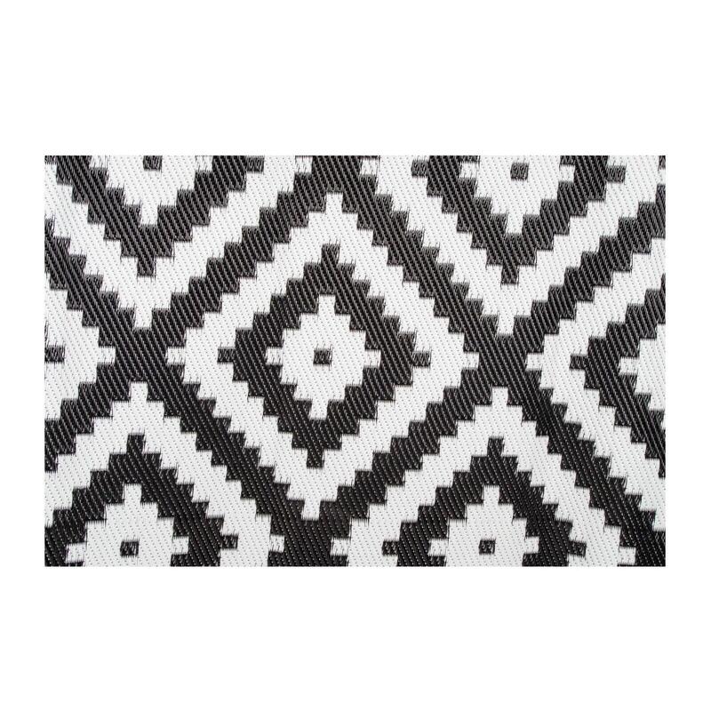 Bo-Camp - Urban Outdoor - Alfombra - Lewisham - Grande - Negro/Blanco