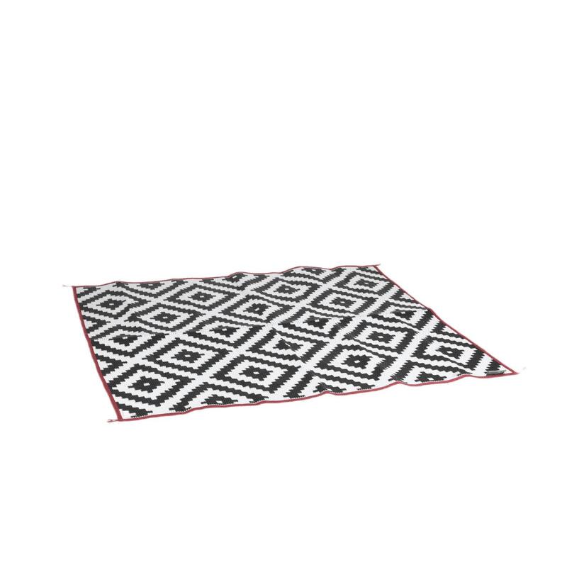 Bo-Camp - Urban Outdoor - Alfombra - Lewisham - Grande - Negro/Blanco