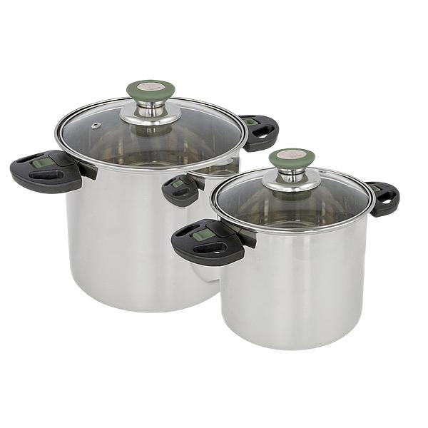 BO-CAMP Elegance Compact Pannenset 2-Delig Pannensets RVS RVS