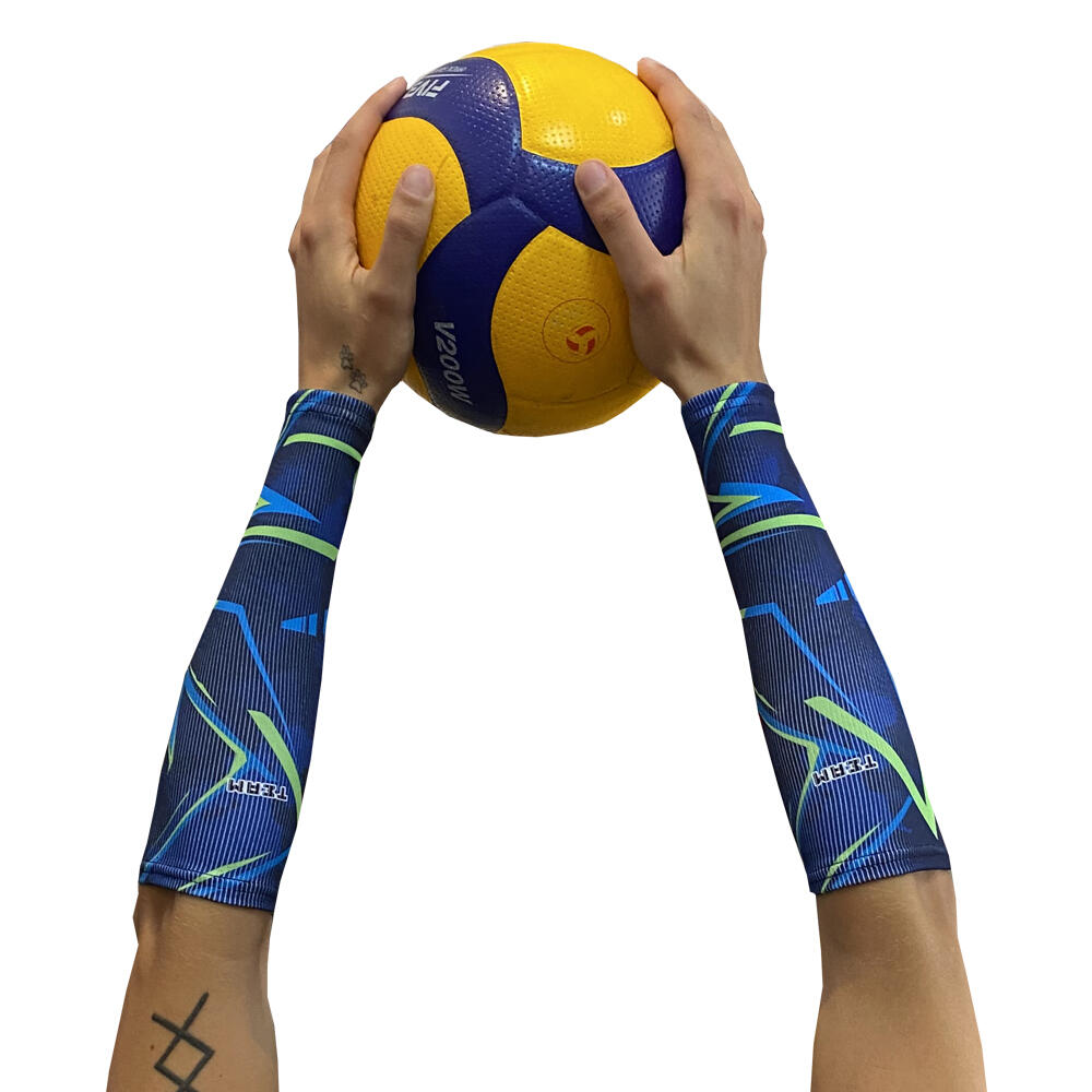 Rękawki siatkarskie unisex JG TEAM prążkowane krótkie 3/4