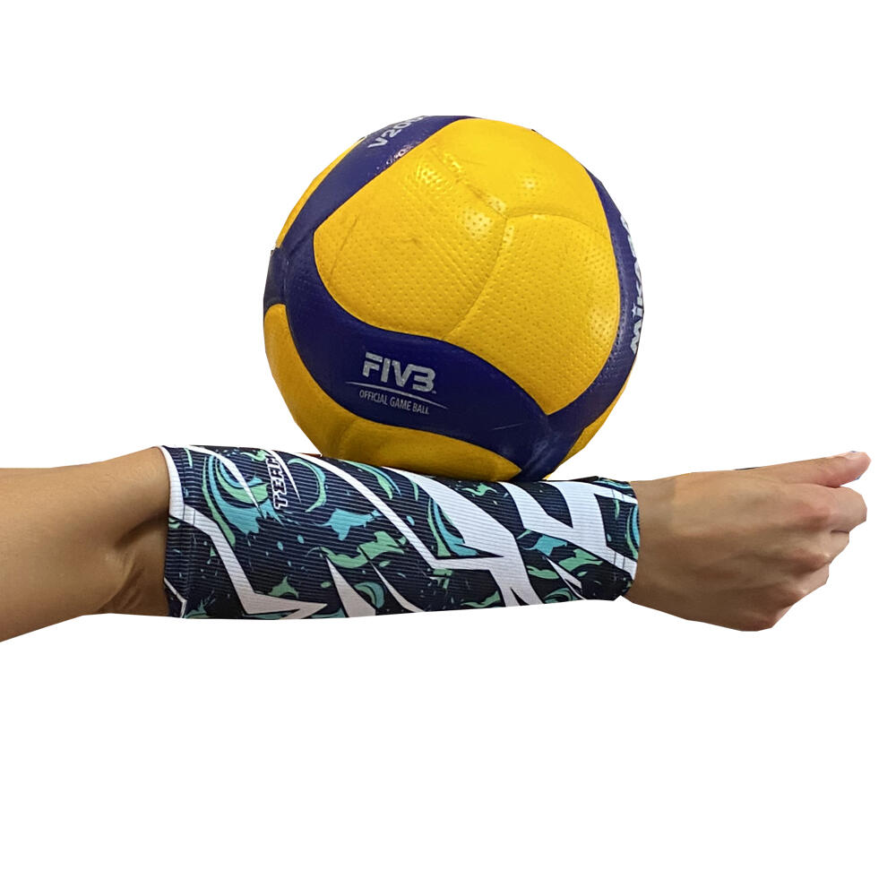 Rękawki siatkarskie unisex JG TEAM prążkowane krótkie 2/4