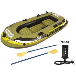 Bateau gonflable Jilong Fishman 300 vert 3 personnes, 265 kg, 3 couches