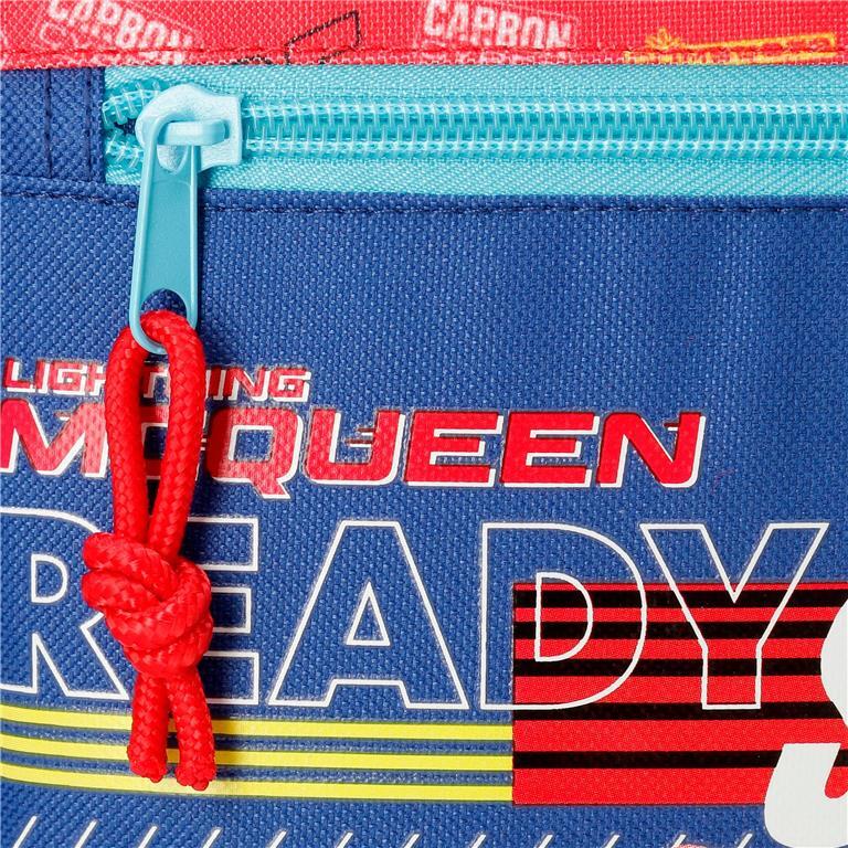 Astuccio tre scomparti Bambino Disney Cars Lets Race 12 cm Rosso 5/6