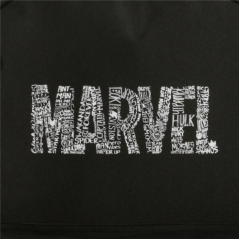 Estojo de três compartimentos menino Marvel Characters Logo 12cm Preto 6/6