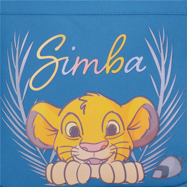 Mochila escolar unisex Disney Simba camuflado  25 cm Azul