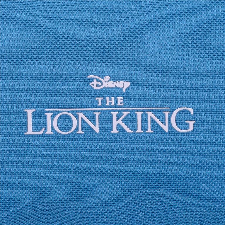 Estuche tres compartimentos unisex Disney Simba camuflado  12 cm Azul