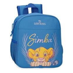 Mochila escolar unisex Disney Simba camuflado  25 cm Azul