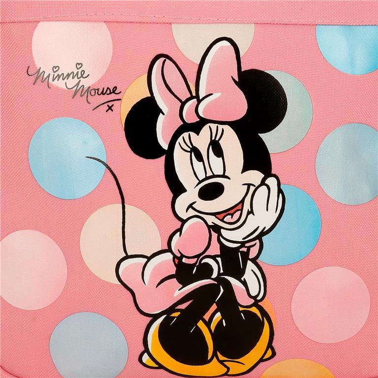 Estuche tres compartimentos Niña Disney Minnie Coquette  12 cm Rosa