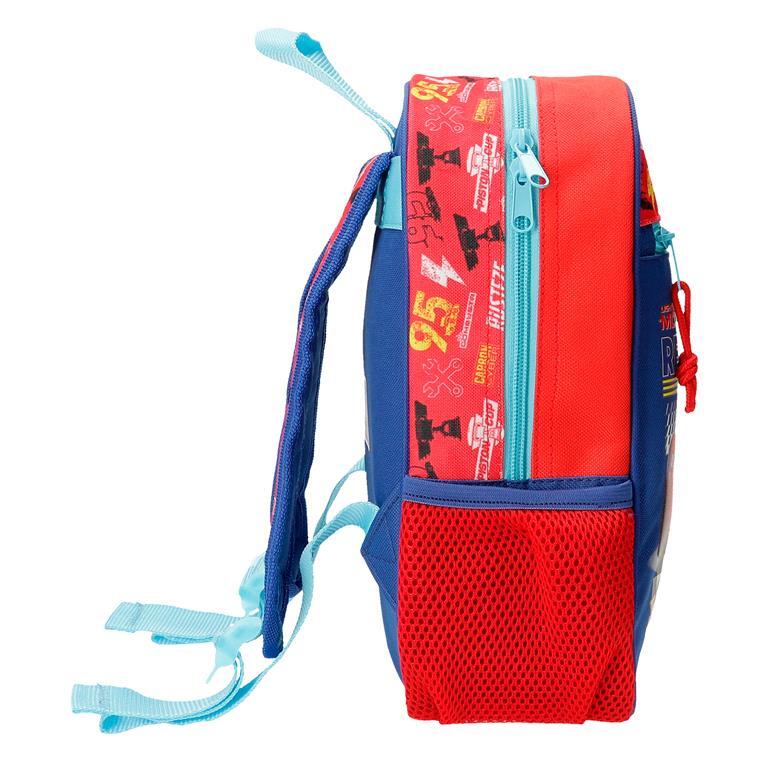 Mochila escolar Niño Disney Cars Lets race  28 cm Rojo