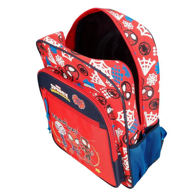 Mochila escolar Niño Marvel Spidey and Friends  40 cm Rojo