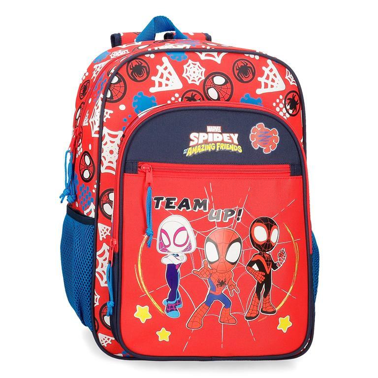 Mochila escolar Niño Marvel Spidey and Friends  40 cm Rojo