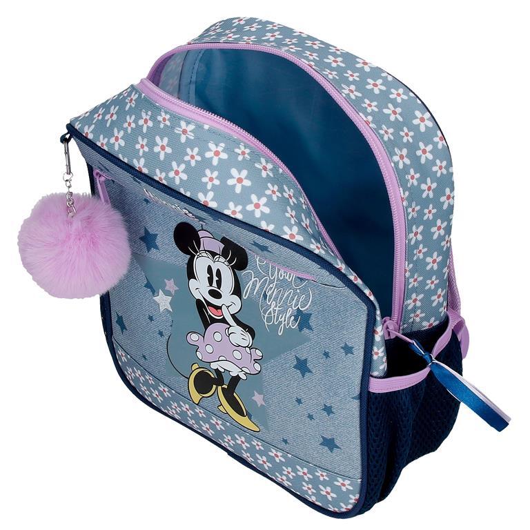 Mochila escolar Niña Disney Minnie Style  28 cm Azul