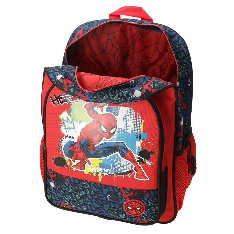 Mochila escolar Niño Marvel Spiderman urban dos compartimentos 40 cm Rojo