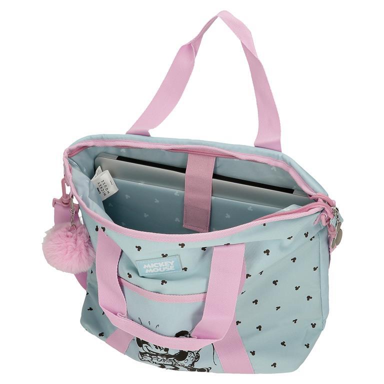 Sac pour ordinateur Fille Disney Kisses M&M 32cm Bleu 4/6