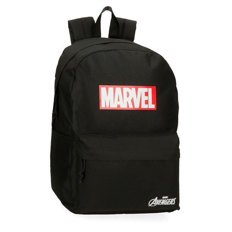 Mochila escolar Niño Marvel Marvel Red logo  45 cm Negro