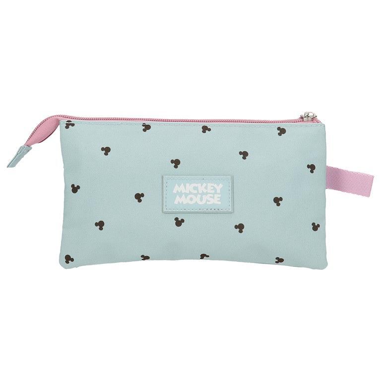 Astuccio tre scomparti Bambina Disney Kisses M&M 12 cm Blu 3/6