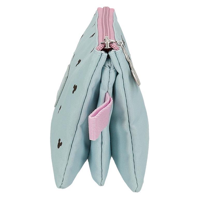 Astuccio tre scomparti Bambina Disney Kisses M&M 12 cm Blu 2/6