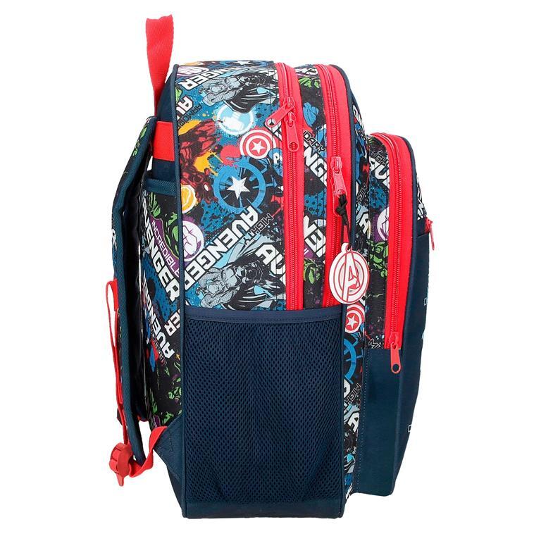 Mochila escolar Niño Marvel Legendary dos compartimentos 40 cm Azul