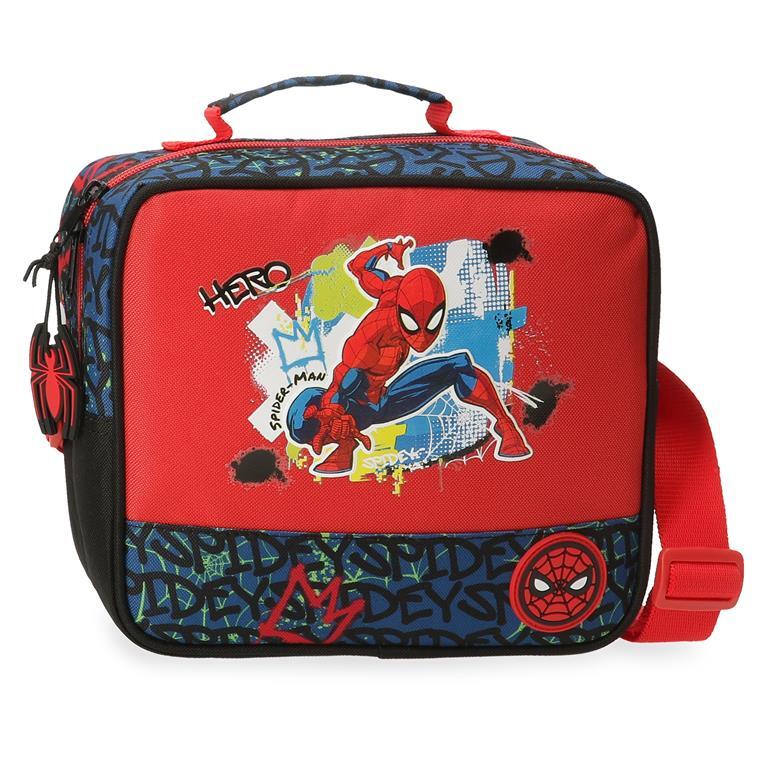 Neceser bandolera  Niño Marvel Spiderman urban  20 cm Rojo